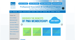 Desktop Screenshot of pilatesmethodalliance.org